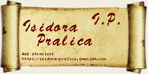 Isidora Pralica vizit kartica